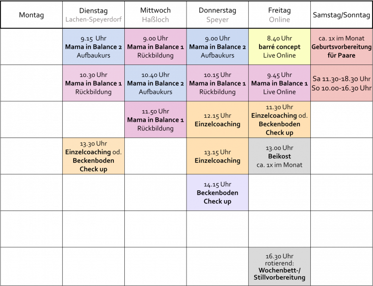 Kurskalender April 2025
